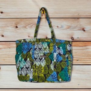 Vera Bradley Get Carried Away Tote Caribbean Sea